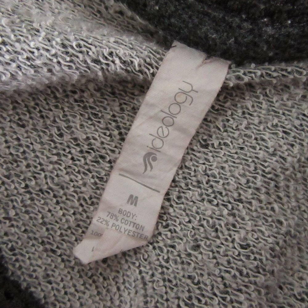 Ideology Grey Cowl Neck Net Sweater Size M - Picture 6 of 8